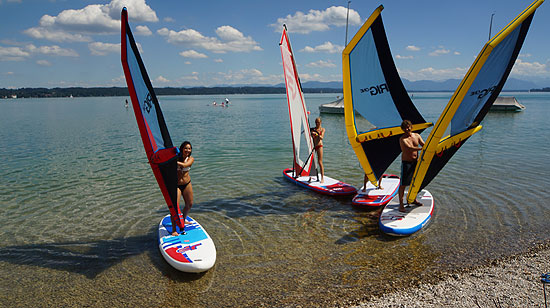 neuer Trend: Lightriding WindSUP im Test auf dem Starnberger See - Fünf-Seen-Land ist erste Lightriding-Modellregion  (©Foto: Martin Schmitz)